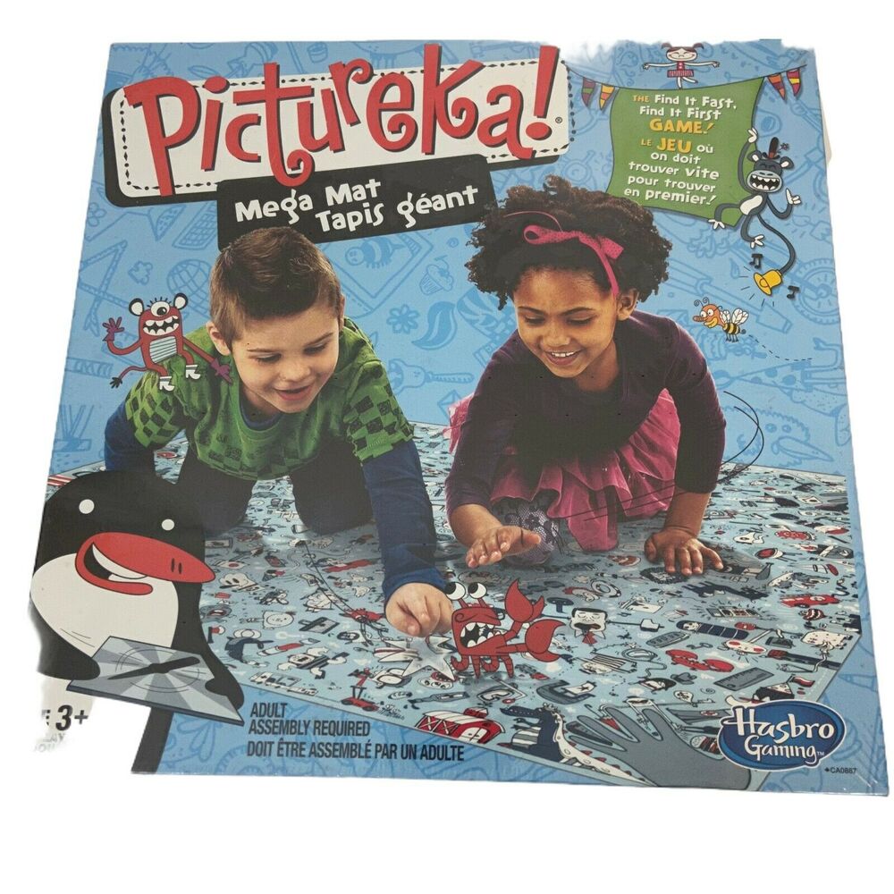 Pictureka Picture Find Search Game Mega Mat Hasbro Gaming CA0887 2-4 Player New